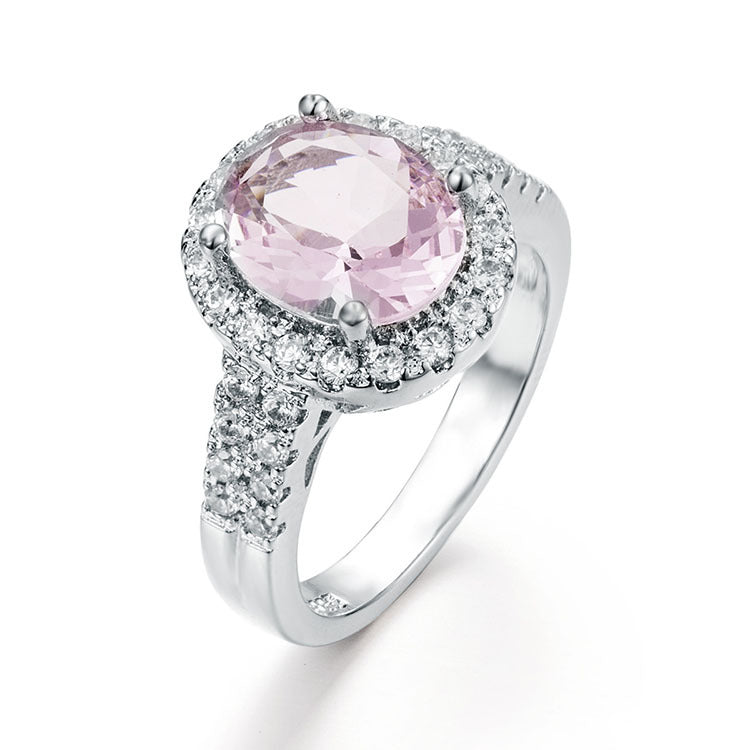 Women's Fashion Ring with Zirconia and Fine Diamonds