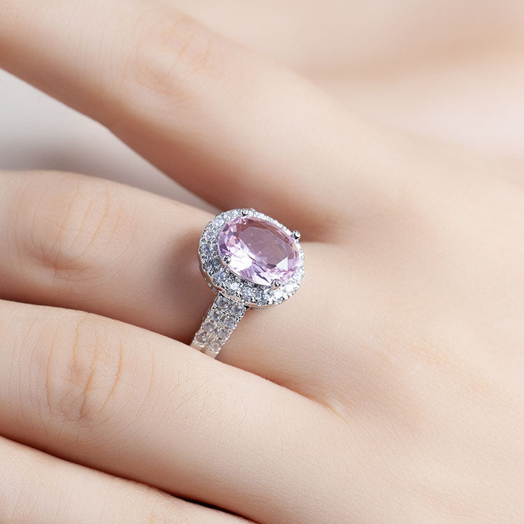 Women's Fashion Ring with Zirconia and Fine Diamonds