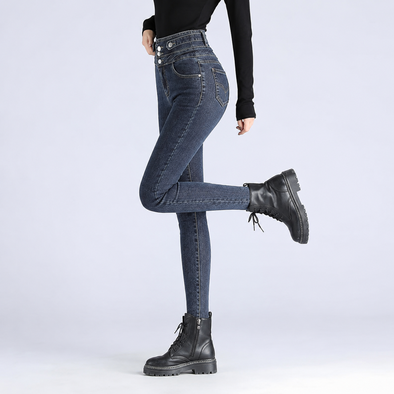 Spring New High-Waisted Skinny Pants Collection