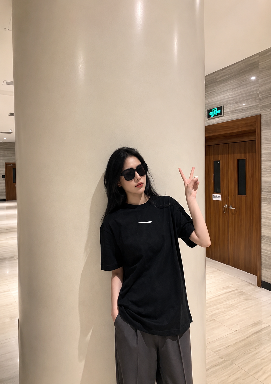 Embroidered Loose Cotton Short Sleeve Tee for All