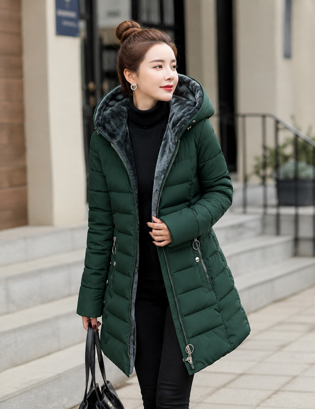 Molly™ Quilted Winter Jacket with Plush Lining